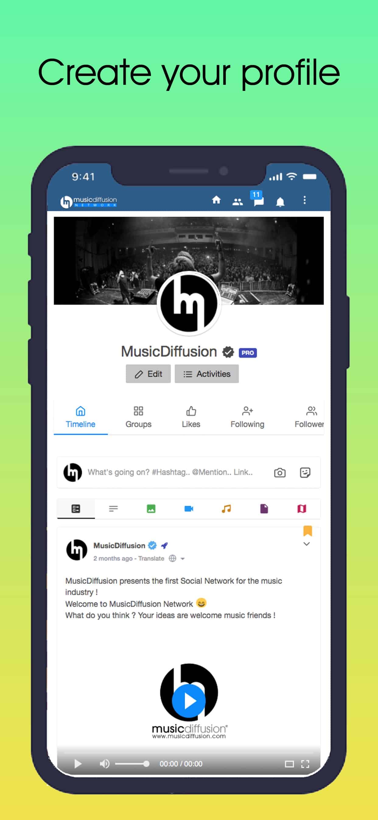 MusicDiffusion Network Screenshot